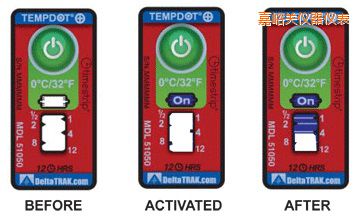 嘉峪關(guān)溫度指示標(biāo)簽 累計(jì)上升時(shí)間/溫度的標(biāo)簽