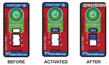 淄博溫度指示標(biāo)簽 累計(jì)上升時(shí)間/溫度的標(biāo)簽